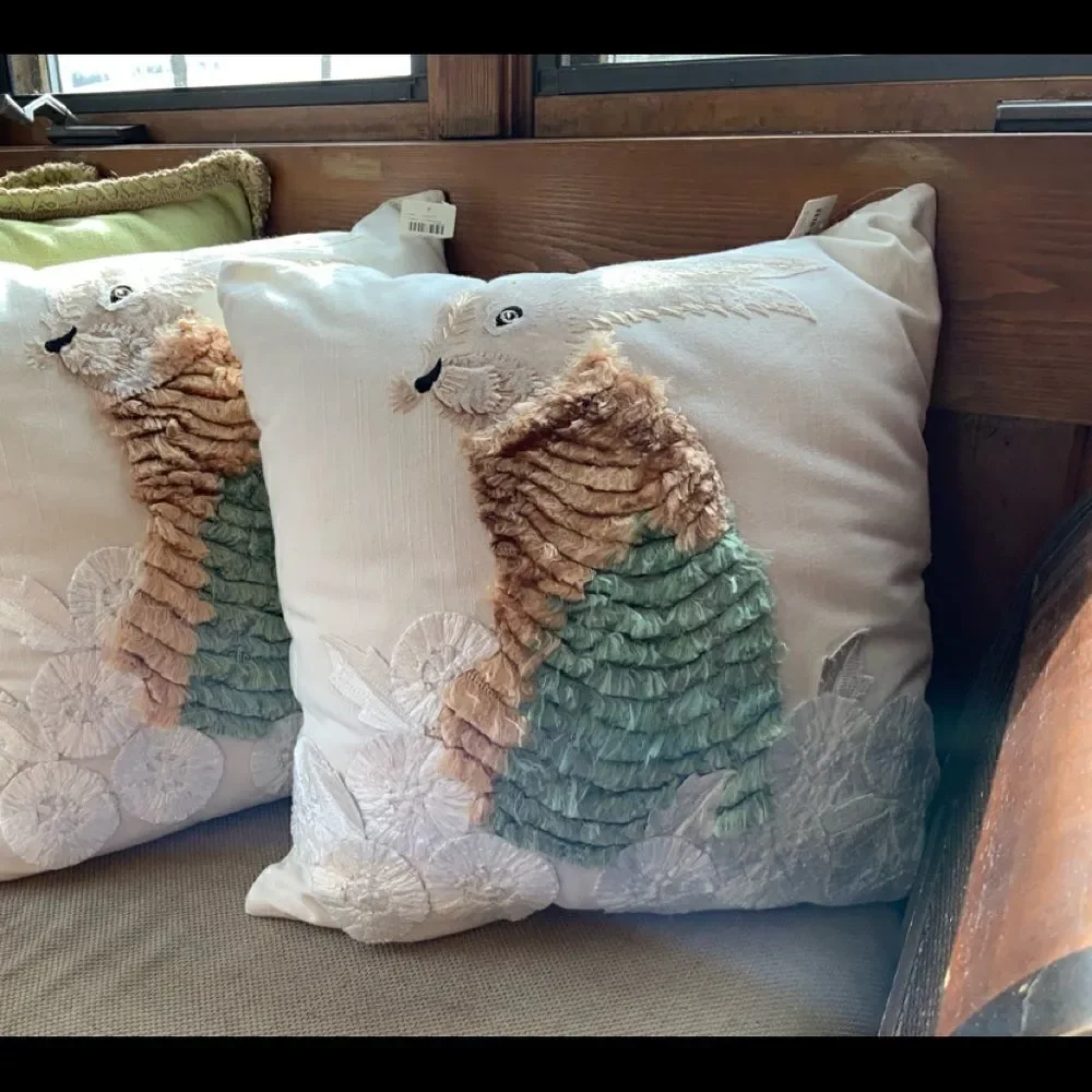 Anthropologie Bunny Accent Pillow